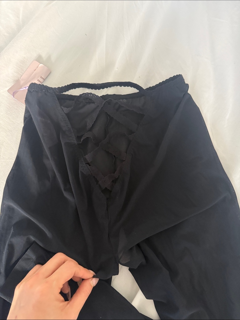Savage x fenty sheer black intimates leggings